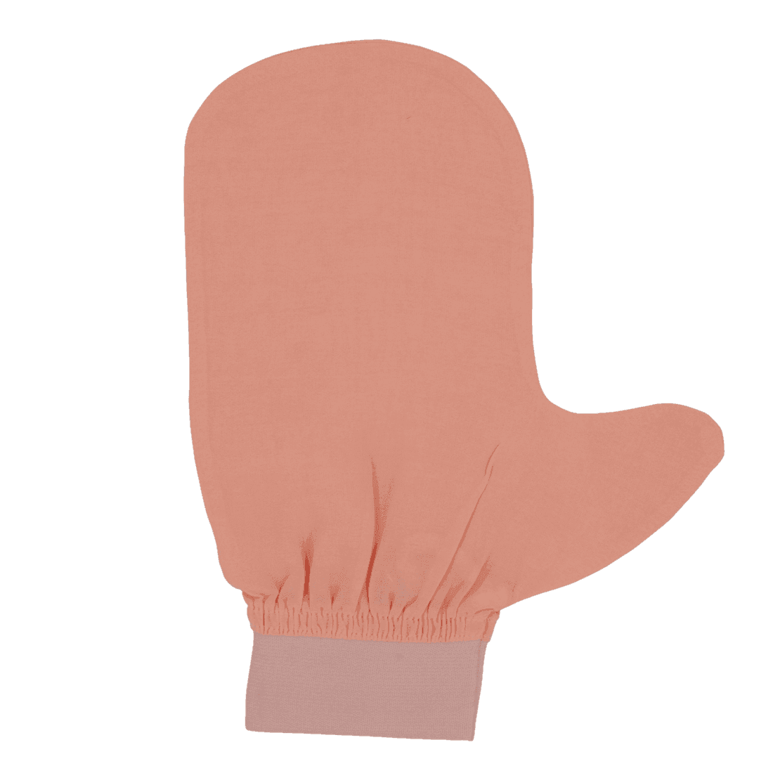 Double-Sided Exfoliating Mitt — Plant Silk, Thumb Design (Salmon Pink)