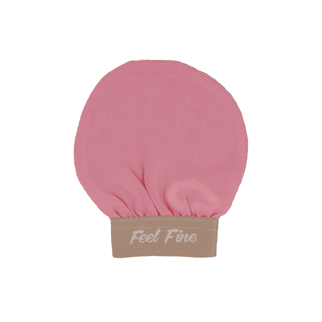 Candy Pink Plant Silk Face Exfoliating Mitt for Sensitive Skin