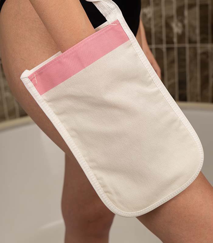 Turkish Kese — 100% Viscose Cross-Stitch Exfoliating Bath Glove