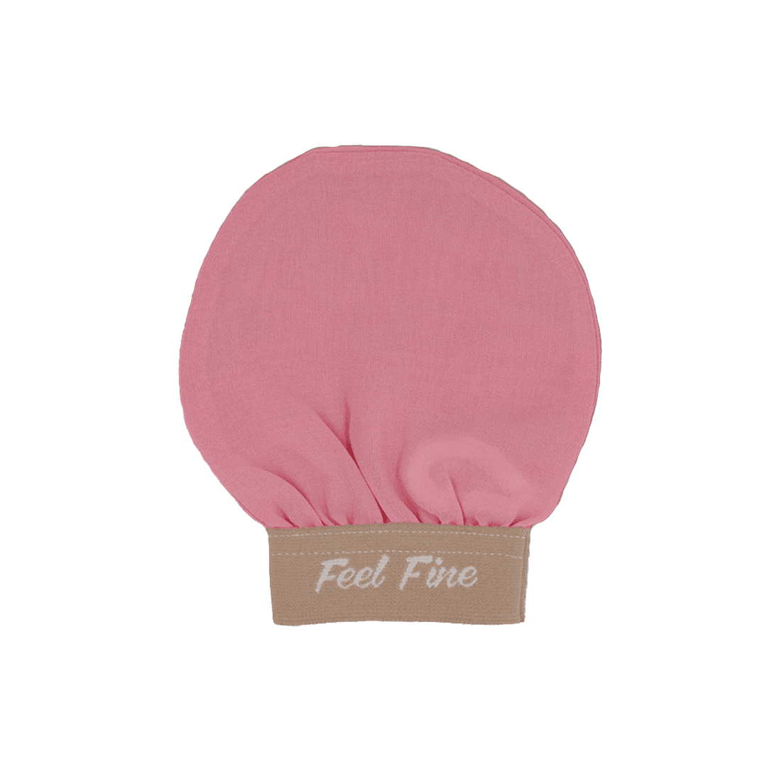 Candy Pink Plant Silk Face Exfoliating Mitt for Sensitive Skin